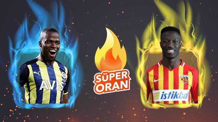 Fenerbahçe-Kayserispor maçı Süper Oran'la Misli.com'da