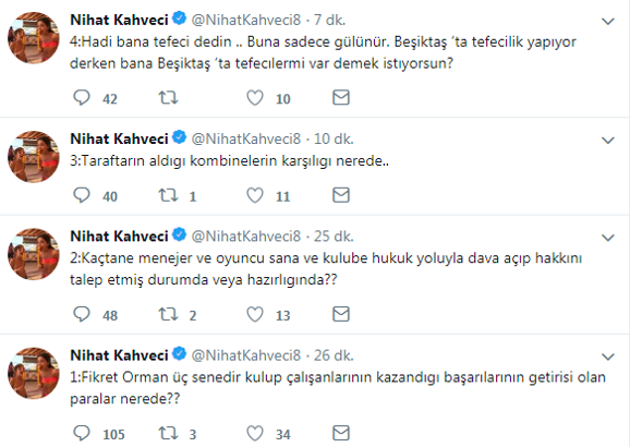 Nihat Kahveci'den Fikret Orman'a çok sert sözler