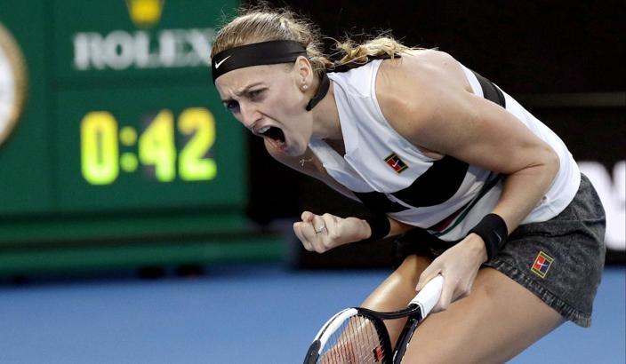 Kvitova Avustralya Açık'ta yarı finalde