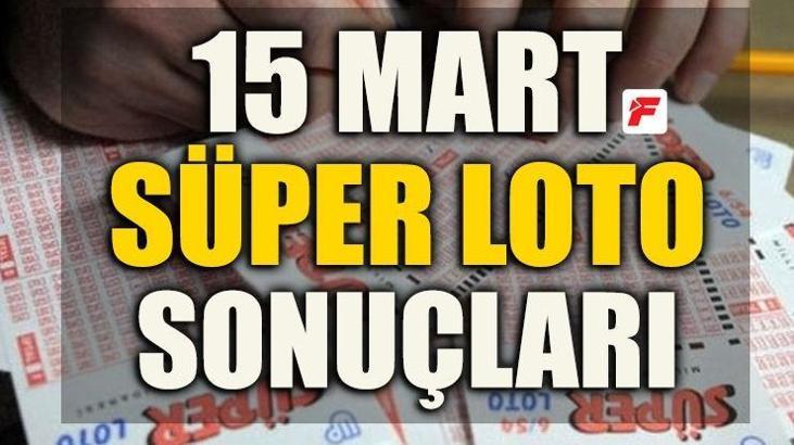 Süper Loto sonuçları - MPİ 15 Mart Süper Loto sonuçları