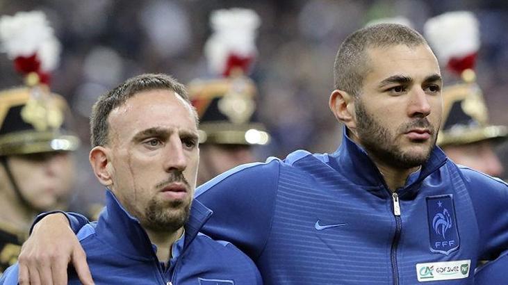Franck Ribery'den Karim Benzema'ya destek