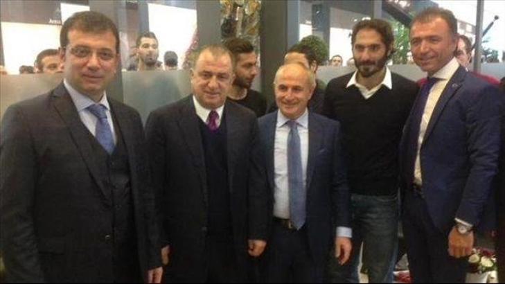 Terim ve milli futbolcular fuarda