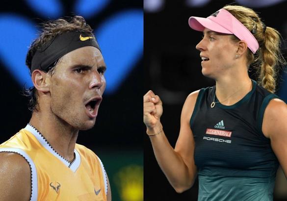 Rafael Nadal ve Angelique Kerber, Avustralya Açık'ta 4. turda!