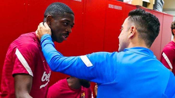 Barcelona'da Xavi'den Dembele'ye: İmzala ya da git