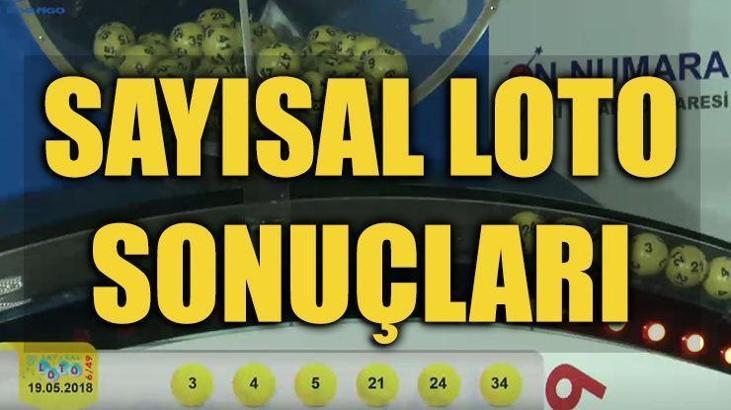 19 Mayıs Perşembe - Sayısal Loto sonuçları - Sayısal Loto çıkan numaralar