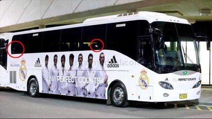 Real Madrid takım otobüsüne saldırdılar
