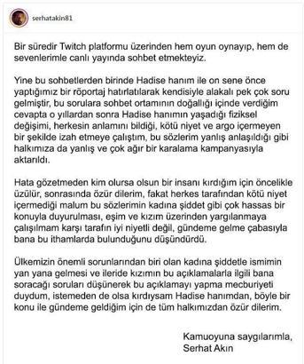 Serhat Akın'dan Hadise açıklaması