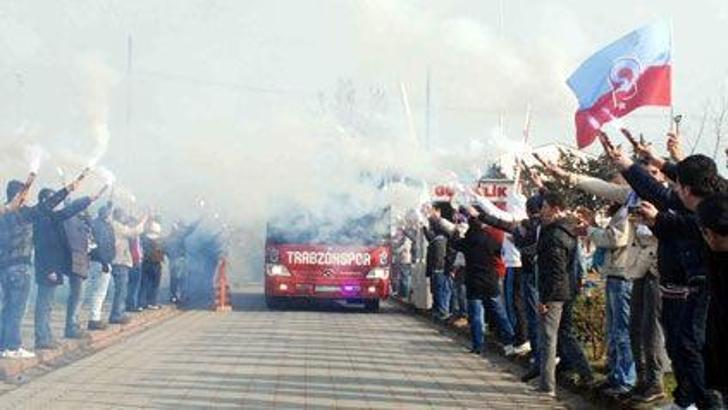 Trabzonspor'a coşkulu karşılama