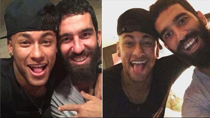 Arda Turan, Neymar'a misafir oldu, sosyal medya sallandı!