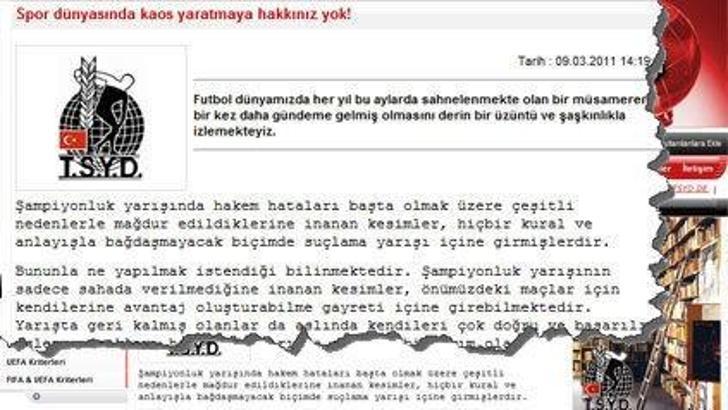 TSYD'den sert açıklama