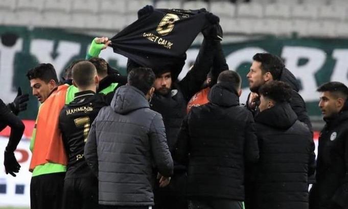 Konya'da golün anonsu Ahmet Çalık adına yapıldı