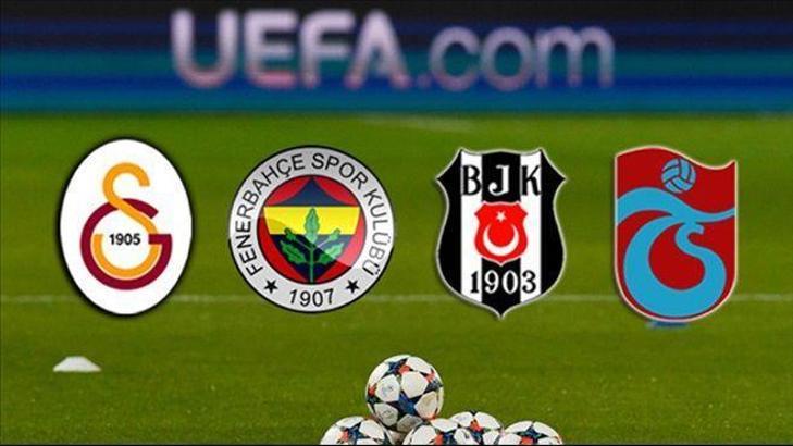 UEFA açıkladı! 4 büyükler kaçıncı sırada?