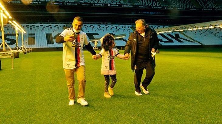 Beşiktaşlı minik taraftar Elif'in hayali gerçek oldu