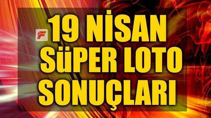 Süper Loto sonuçları - 19 Nisan Süper Loto sonuçları