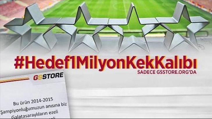 Galatasaray'da hedef 1 milyon kek kalıbı