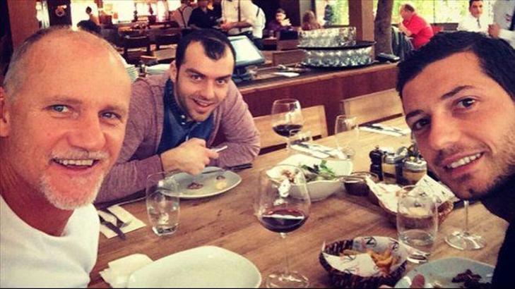 Galatasaray'ın yabancılarının yemek keyfi