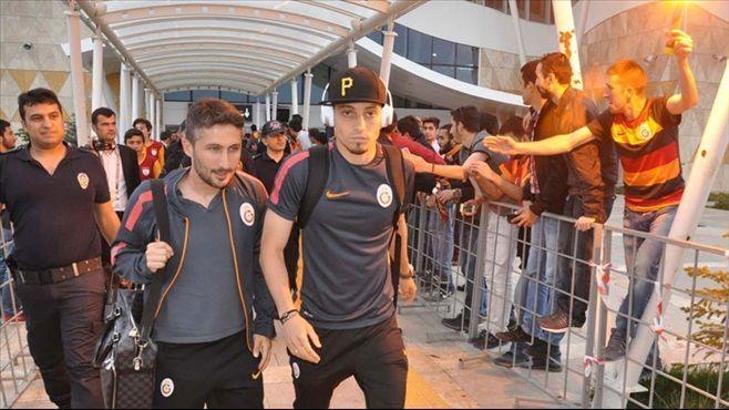 Galatasaray'a Sivas'ta coşkulu karşılama