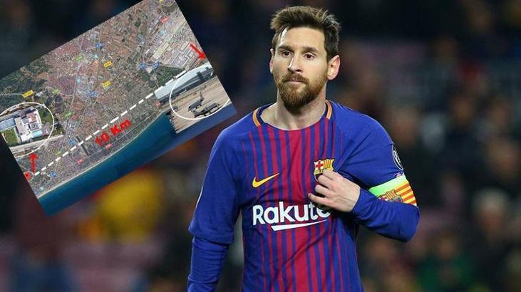 Messi'nin evinin üstünden uçak geçmesi yasak!