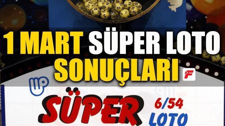 Süper Loto sonuçları - 1 Mart MPİ Süper Loto çekiliş sonuçları