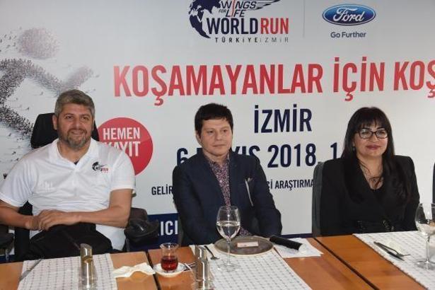 Omurilik felcine dikkat çekmek için yapılan WFL World Run'a Mirkelam desteği