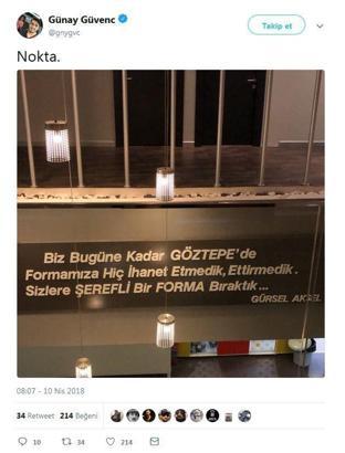 Günay Güvenç'ten flaş paylaşım!
