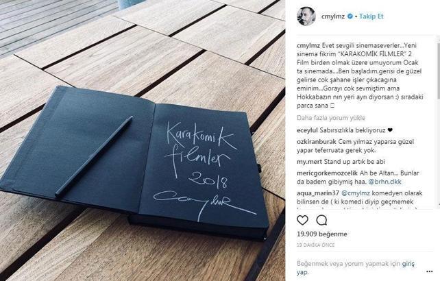 Cem Yılmaz'dan yeni film müjdesi