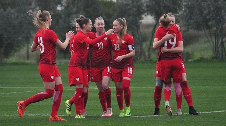 Polonya 19 Yaş Altı Kadın Milli Futbol Takımı, Slovakya'yı 3-0 mağlup etti