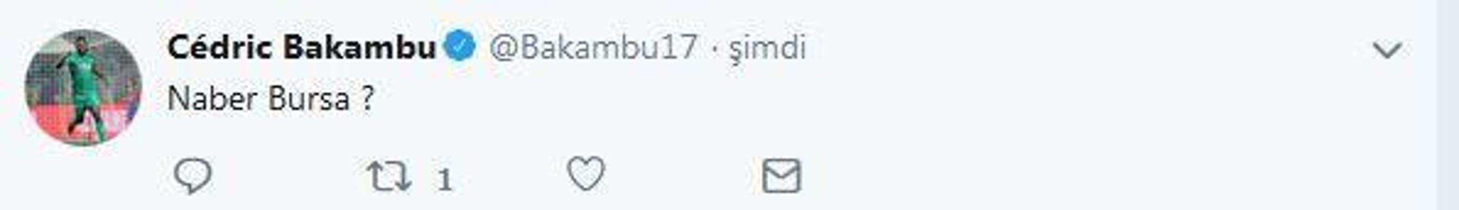 Bakambu'dan Bursa'ya gönderme!