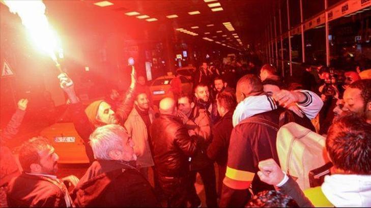 Galatasaray'a coşkulu karşılama