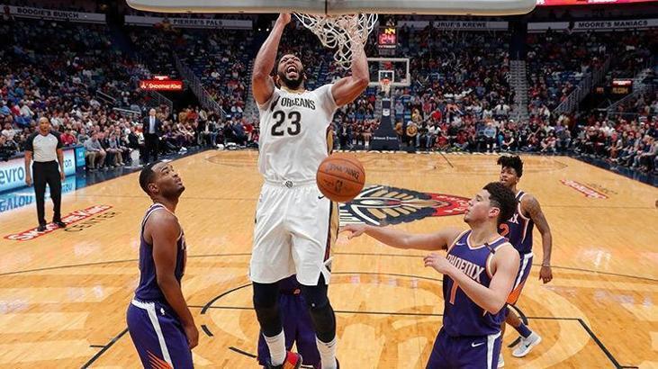 Anthony Davis'ten Suns potasına 53 sayı