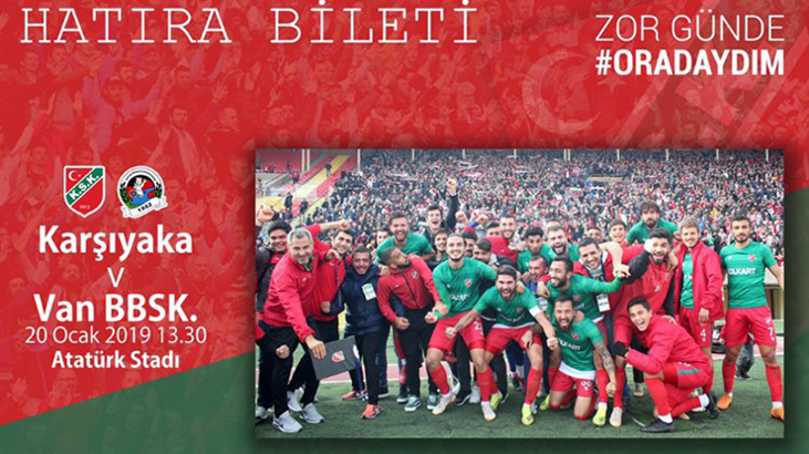 Karşıyaka hatıra bileti kampanyasına destek büyüyor