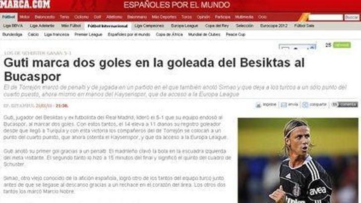 Marca: Futbol şovda Guti'den 2 gol!