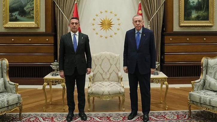 Cumhurbaşkanı Erdoğan, Fenerbahçe Başkanı Ali Koç'u kabul etti