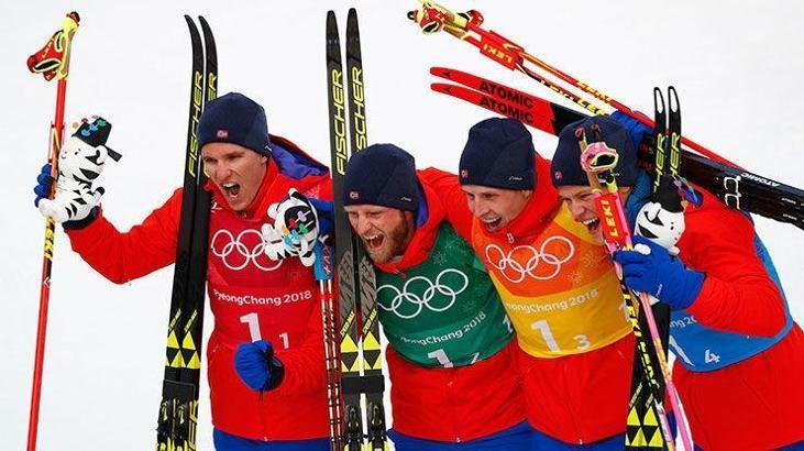 4x10 kilometrede şampiyonluk Norveç'in!