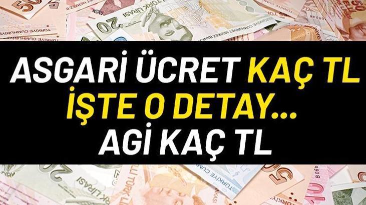 2020 Asgari ücret ne kadar? Asgari ücret fiyatı - Agi ücretleri ne kadar?