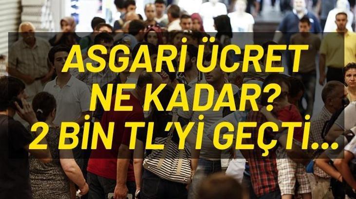 Asgari ücret ne kadar oldu? Asgari ücret kaç TL oldu? AGİ ücretleri ne kadar oldu?