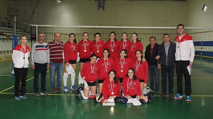 Okul sporları voleybol gençler grup birinciliği sona erdi