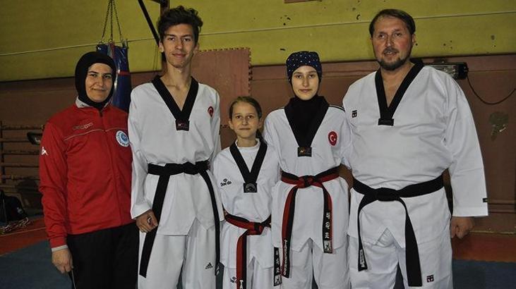 Türkiye şampiyonu çıkaran tekvandocu aile