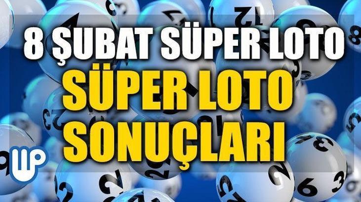 Süper Loto sonuçları - 8 Şubat MPİ Süper Loto sonuçları - ikramiye katlanarak büyüyor...