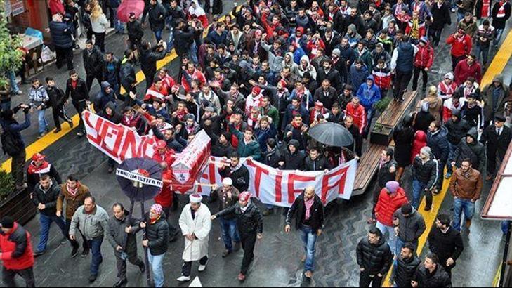 Samsunspor taraftarlarından ilginç protesto