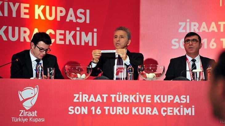 Türkiye Kupası son 16 turu eşmeşmeleri belli oldu