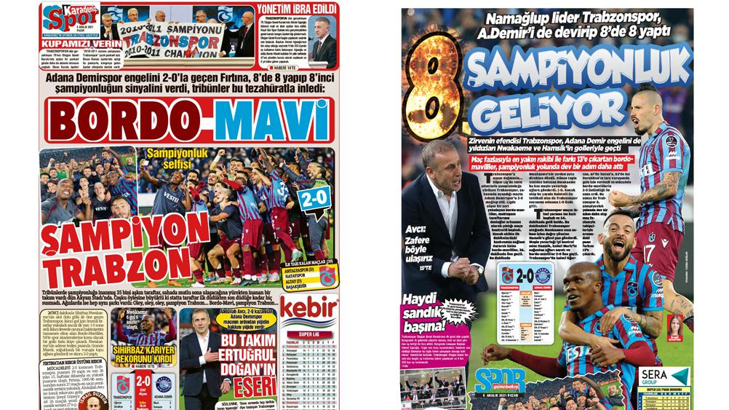 Trabzonspor haberi: Yerel basında büyük coşku