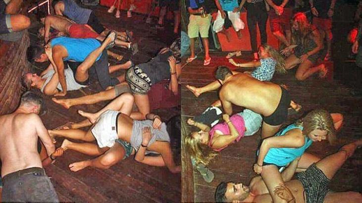 Kamboçya'daki partiye 'porno baskını'