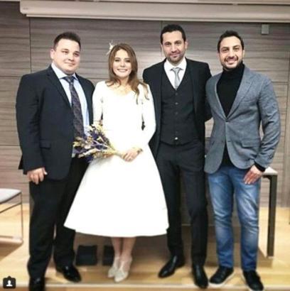 Üvey Baba'nın gözü yaşlı Lamia'sı Burçin Abdullah evlendi