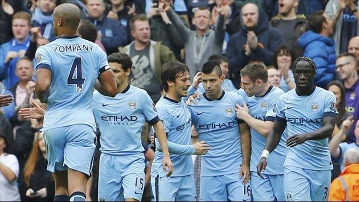 Manchester City'nin zirve yürüyüşü: 4-1