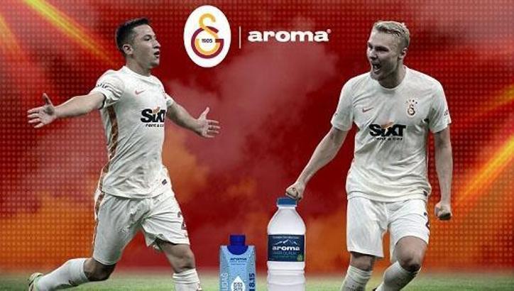 Galatasaray'ın resmi su sponsoru Aroma oldu