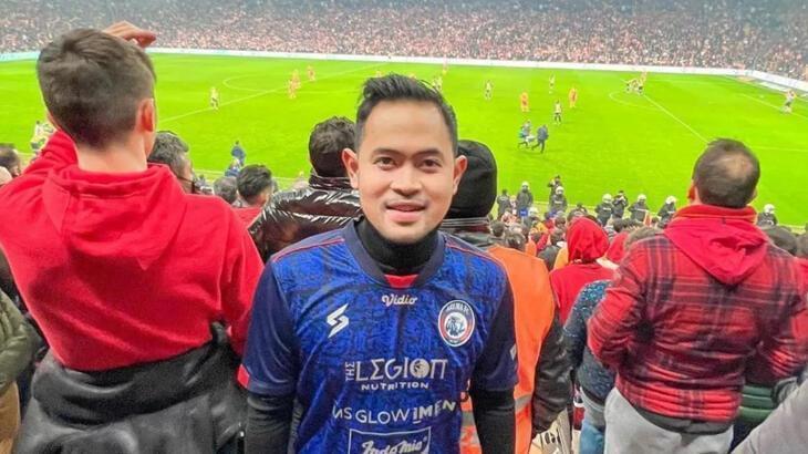 Galatasaray - Fenerbahçe derbisini çılgın milyarder Gilang Widya Pramana izledi