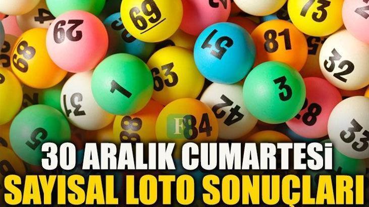 Sayısal Loto sonuçları - Sayısal Loto devir etti mi? MPİ 30 Aralık Sayısal Loto çekilişi