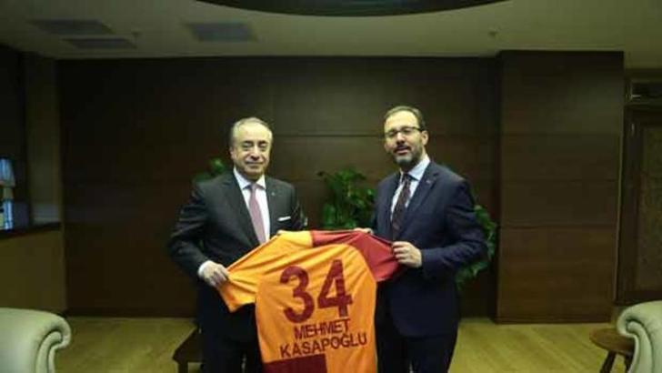 Bakan Kasapoğlu, Galatasaray Başkanı Cengiz'i kabul etti