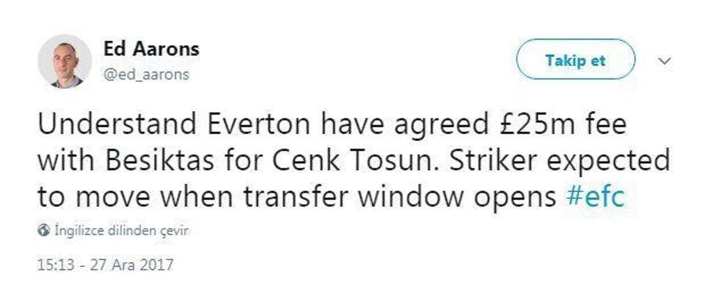 Flaş iddia! Cenk 28 milyon Euro karşılığında Everton'da